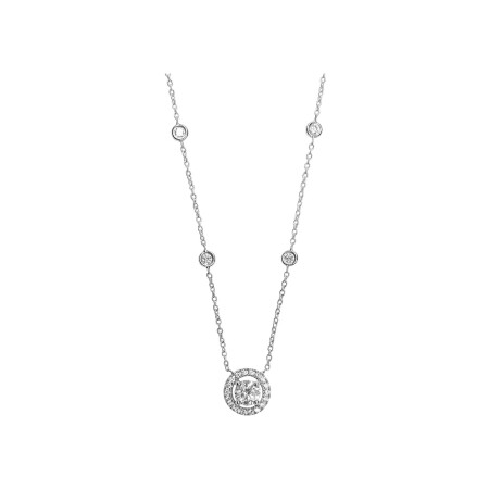 Collier Isabelle Barrier en or blanc et diamants naturels